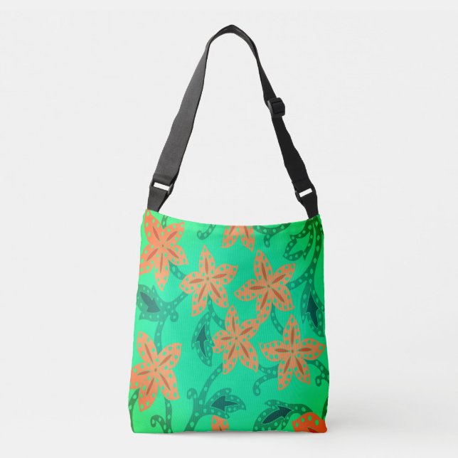 Jungle Floral Crossbody Bag (Front)
