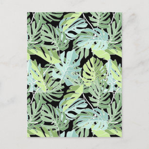Jungle Floral Pattern 2 Postcard