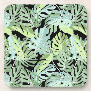 Jungle Floral Pattern Coaster
