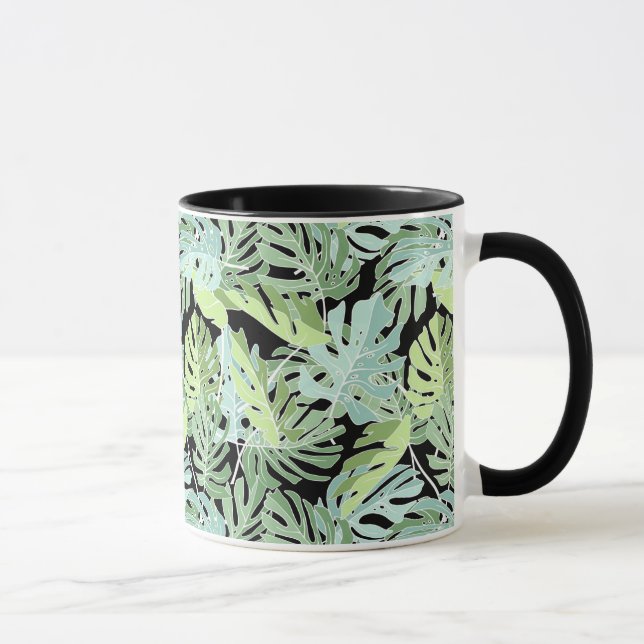 Jungle Floral Pattern Mug (Right)