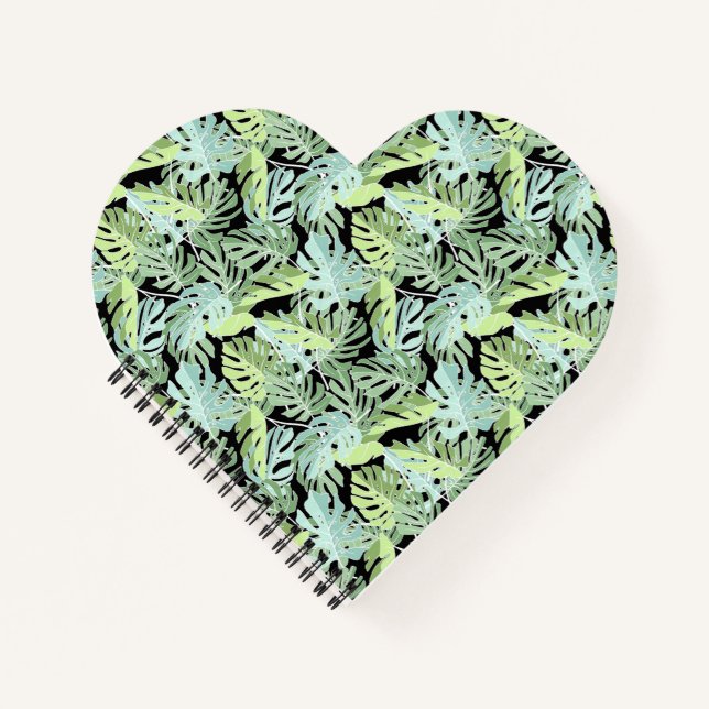 Jungle Floral Pattern Notebook (Front)