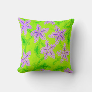 Jungle Floral Throw Pillow