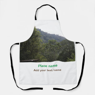 Jungle forest trees moutain travel add place name apron