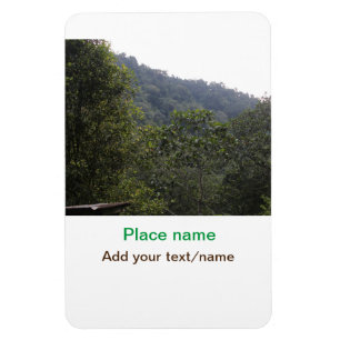 Jungle forest trees moutain travel add place name magnet