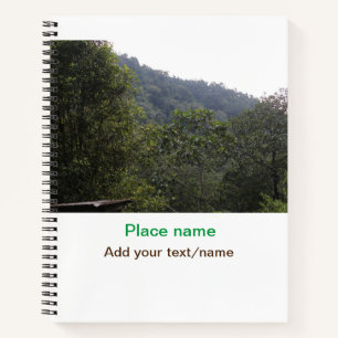 Jungle forest trees moutain travel add place name notebook