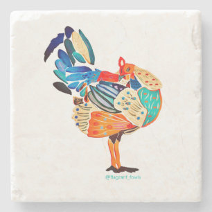Jungle Fowl #3 Stone Coaster