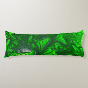 Jungle fractal body pillow