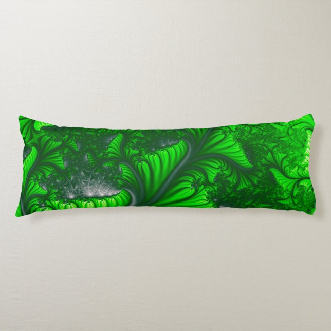 Jungle fractal body pillow (Front)
