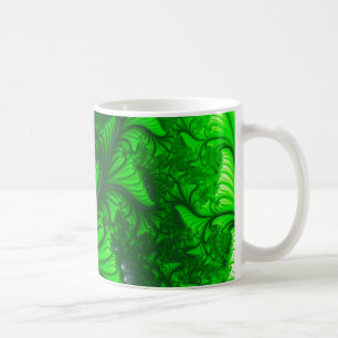 Jungle fractal coffee mug