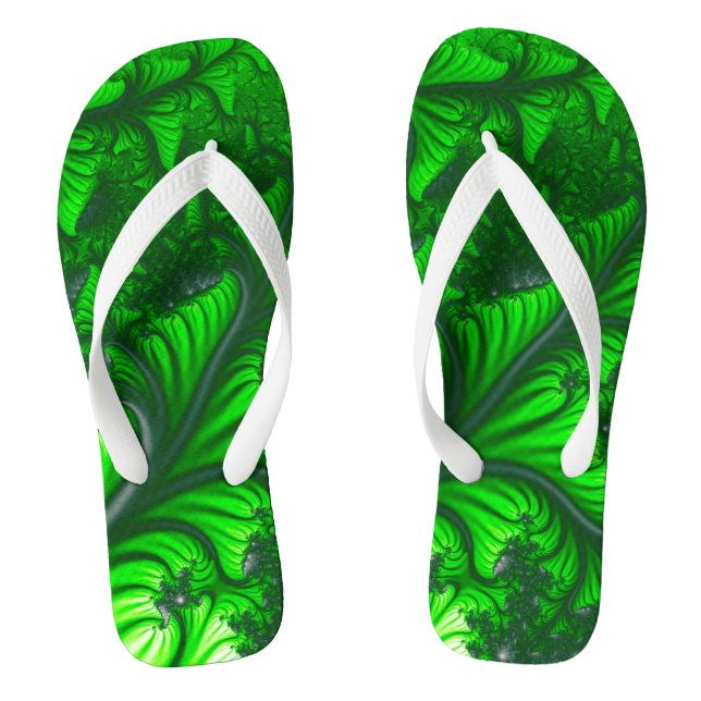 Jungle fractal flip flops (Footbed)
