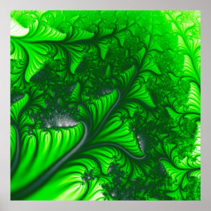 Jungle fractal poster