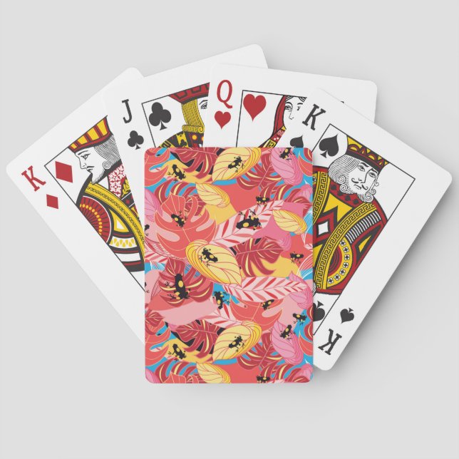 Jungle Frogs Playing Cards (Back)