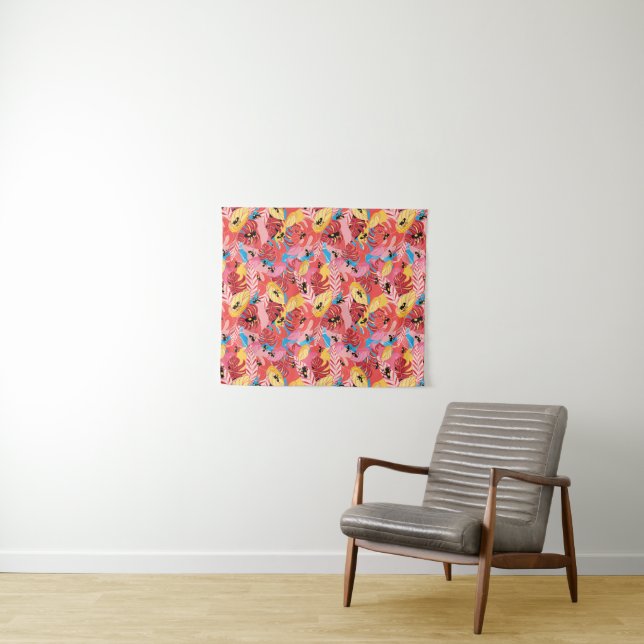 Jungle Frogs Tapestry (In Situ (Horizontal))