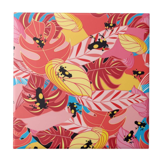 Jungle Frogs Tile (Front)