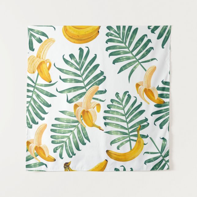 Jungle Fruits: Vibrant Vintage Tapestry (Front)