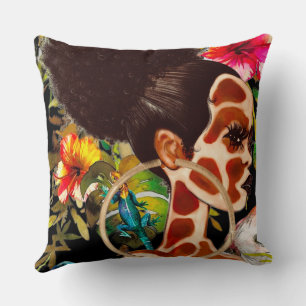 Jungle Girl Pillow
