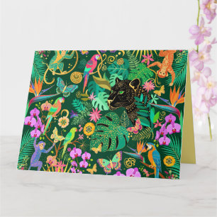 Jungle Golden Fantasy Surreal Exotic Card
