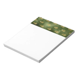 Jungle Green Yellow Pineapple Tropical Fruit Notepad