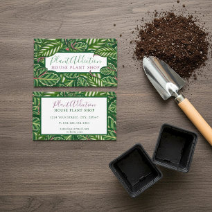 Jungle house plant shop business card