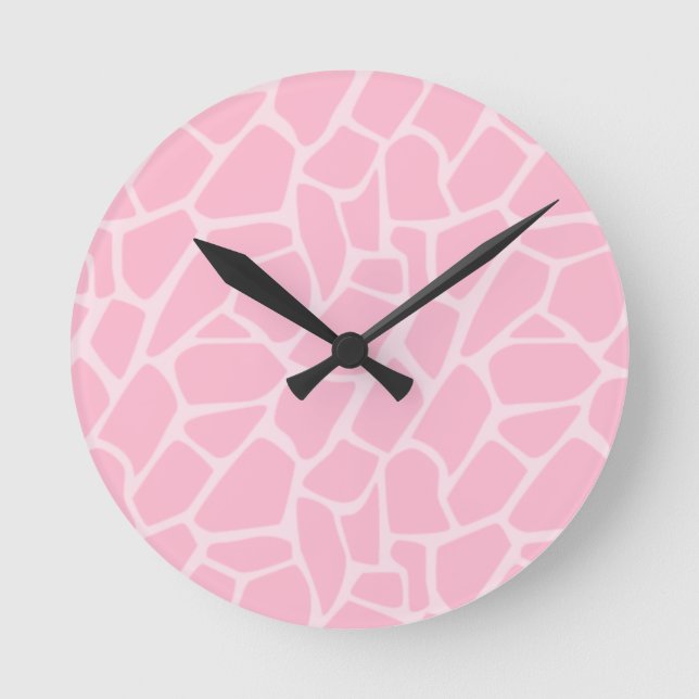 Jungle Jill Giraffe rose Motif Horloge (Recto)