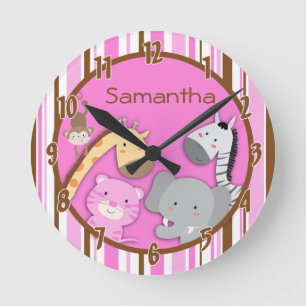 Jungle Jouer Safari Zoo Animal Horloge Personnalis