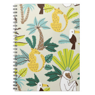 Jungle Joy: Cartoon Animal Fun Notebook