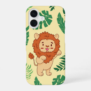 Jungle King Cute Baby Lion iPhone 16 Case