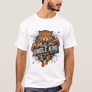 Jungle King Jaguar Graphic Shirt, Fierce Roaring L T-Shirt