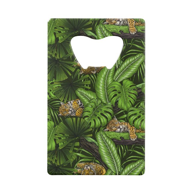 Jungle kitties credit card bottle opener (Front)