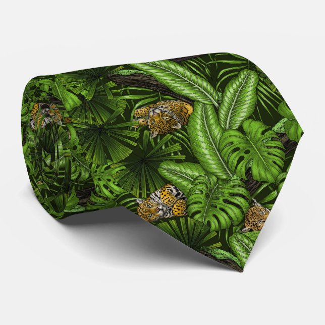 Jungle kitties tie (Rolled)