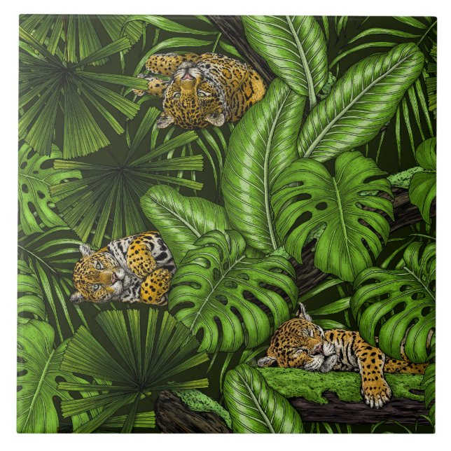 Jungle kitties tile (Front)