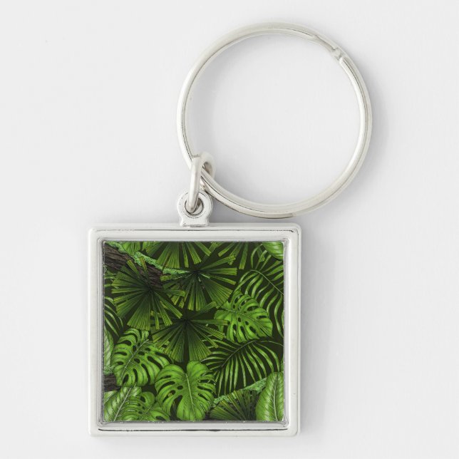 Jungle leaves keychain (Front)
