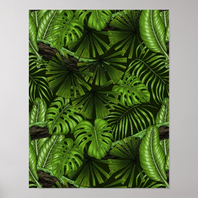 Jungle leaves poster (Front)