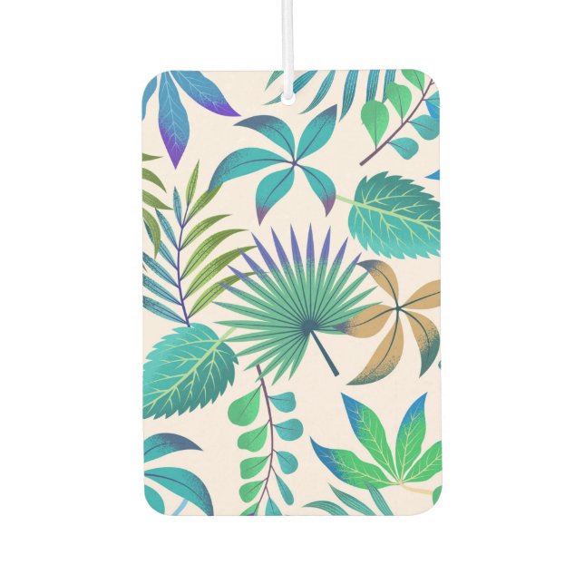 Jungle leaves seamless pattern air freshener (Front)