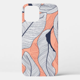 Jungle Leaves Seamless Tropical Pattern iPhone 12 Case