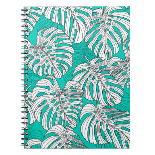 Jungle Leaves Tropical Floral Seamless Notebook