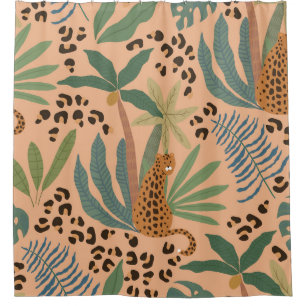 Jungle leopard print: animal seamless pattern.