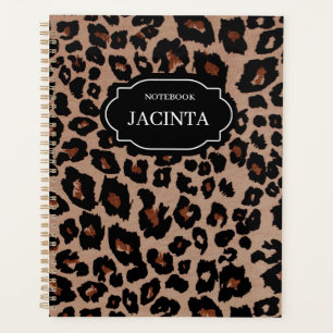 JUNGLE LEOPARD PRINT Customizable 12 Month Planner