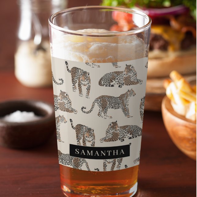 Jungle Leopard Wild Animal Pattern   Glass (Creator Uploaded)