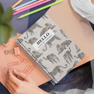Jungle Leopard Wild Animal Pattern Notebook