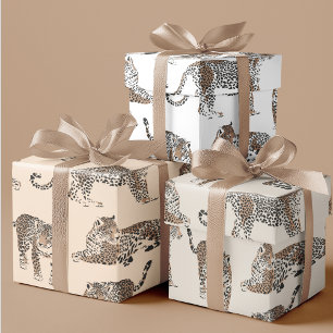 Jungle Leopard Wild Animal Pattern   Wrapping Paper Sheet
