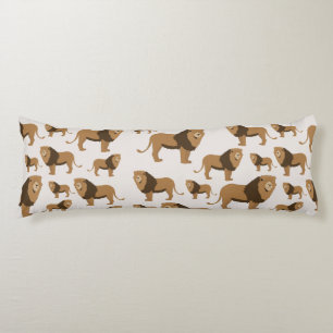 Jungle Lion Animal Pattern Body Pillow