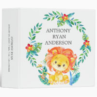 Jungle Lion Baby Shower Baby Photo Album