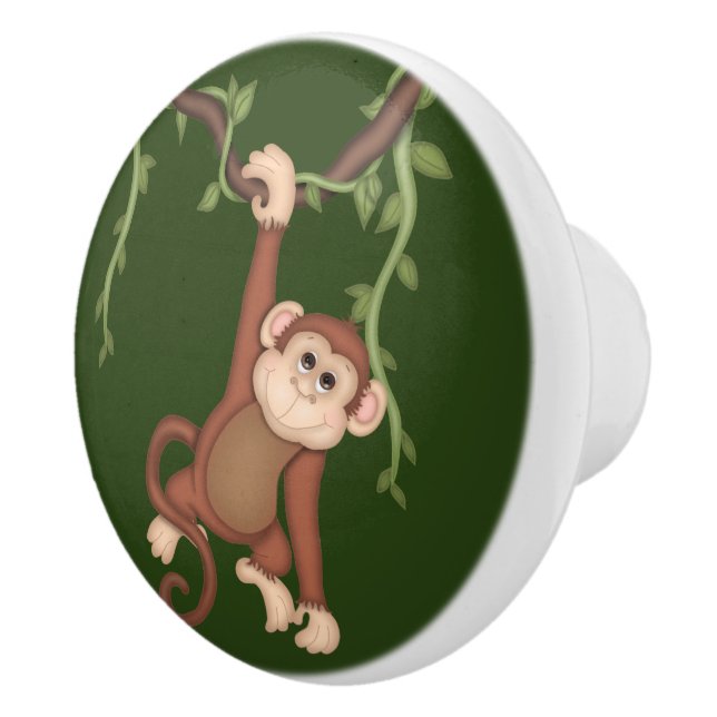 Jungle Monkey Dresser Drawer Knob Pull (Right)