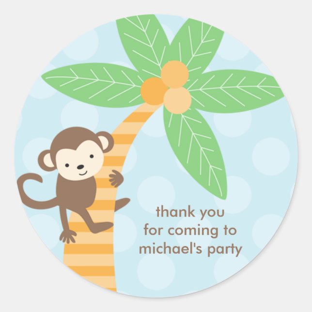 Jungle Monkey Stickers (Front)