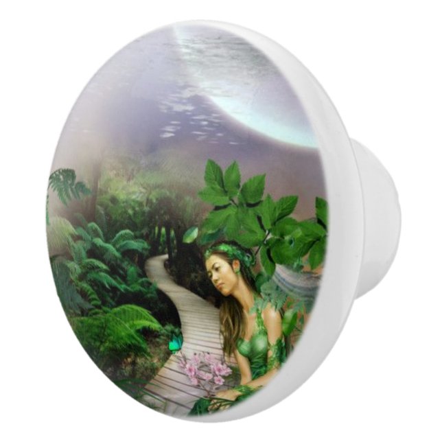 Jungle Moon Ceramic Knob (Right)