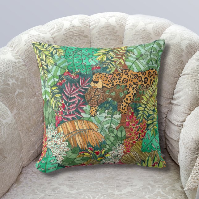 Jungle Nursery Throw Pillow (Creator Uploaded)