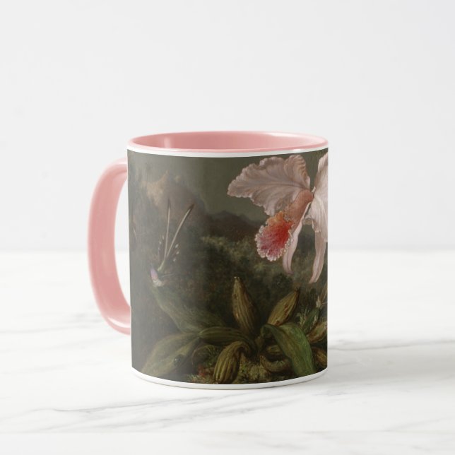 Jungle Orchids and Hummingbirds Mug (Front Left)