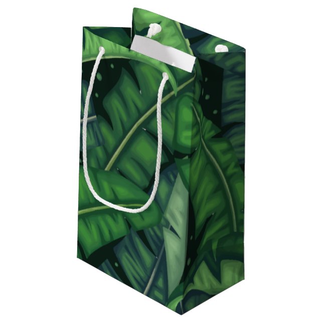 Jungle Palms Small Gift Bag (Back Angled)
