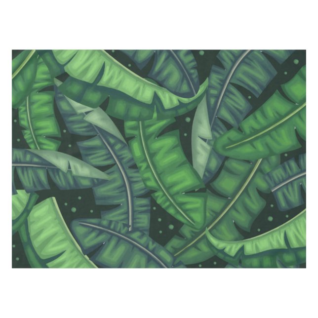 Jungle Palms Tablecloth (Front (Horizontal))